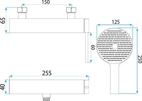 Смесител за душ Rivo Brush Nickel