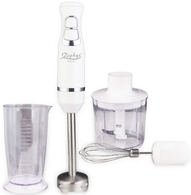 Пасатор, чопър и бъркалка 3в1 ZEPHYR ZP 1112 XSC, 800W, 2 скорости, Кана 700 мл, Бял