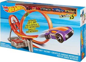 Hot Wheels - Състезателна, моторизирана писта с 5бр. колички