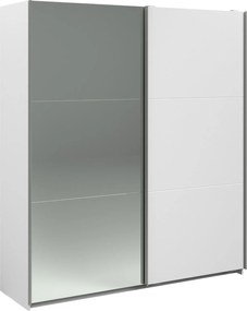 Гардероб Lynch plus с плъзгащи врати-Бял - Дължина: 180 см