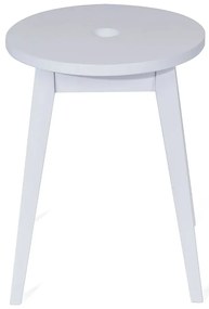 Бяла табуретка от каучуково дърво Club - Bonami Essentials