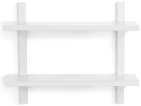 Бял на няколко нива метален стенен рафт 60 cm Hola – Spinder Design
