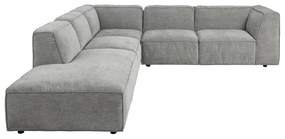 Светлосив модулен ъглов диван , ляв ъгъл, 266 см Fairfield - Bonami Selection