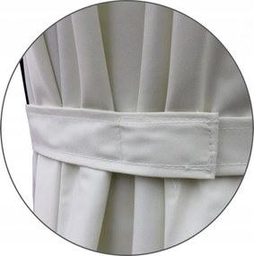 Бежов градински чадър с LED осветление 3 x 3 м