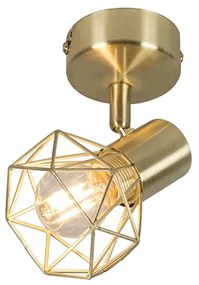 Прожектор в стил арт деко месинг наклоняем и въртящ се - Mosh