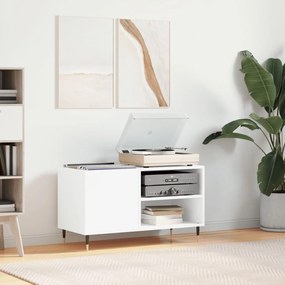 Sonata H Шкаф за грамофонни плочи бял 85x38x48 см инженерно дърво