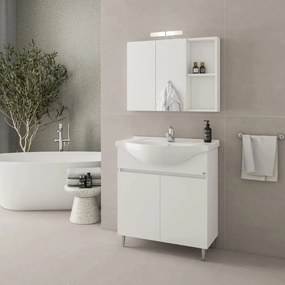 Комплект за баня Drop Alfa 75-Бял