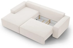 Бежов разтегателен ъглов диван (ляв ъгъл) Jodie – Micadoni Home