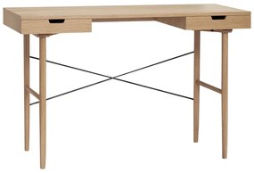 Работна маса от декор от дъб 55x120 cm Studio – Hübsch