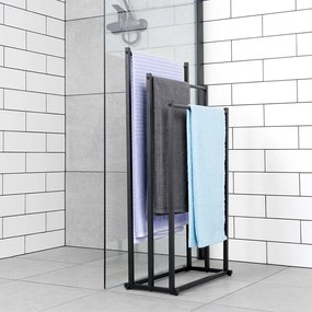 Стойка за хавлии за баня, метална стойка, 3 нива