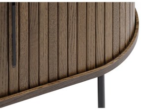 Кафява ТВ масичка от дъб 120x56 cm Nola - Unique Furniture