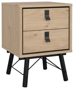 Нощно шкафче в дъбов декор в естествен цвят Ry - Tvilum