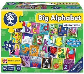 Детски пъзел, Orchard Toys, Голяма азбука, 26 части