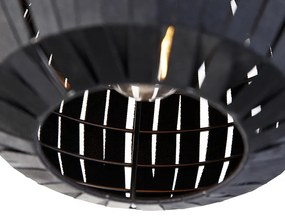 Модерна таванна лампа черна 26 см - Zoë