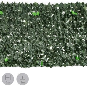Blumfeldt FENCY DARK LEAF осигуряваща уединение защитна преграда срещу вятъра 300 X 100 CM тъмно зелен микс