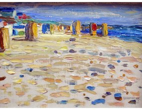 Живопис - репродукция 40x30 cm Holland - Beach Chairs, Wassily Kandinsky - Fedkolor