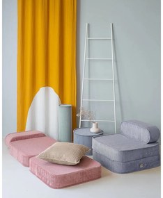 Светлокафява детска възглавница за диван от рипсено кадифе Block – Wigiwama