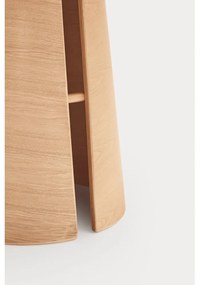 Кръгла трапезна маса от декор от дъб естествена ø 65 cm Cep – Teulat