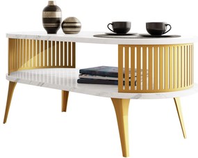 Холна маса Fikoli GD II-Бял мрамор