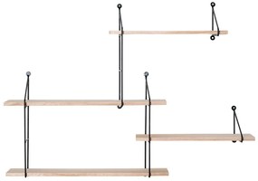 Черен рафт от масивна дървесина Pavlovnia Harlem Hyde - House Nordic