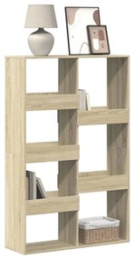 3309395 vidaXL Библиотека, сонома дъб, 100x33x155,5 см, инженерно дърво