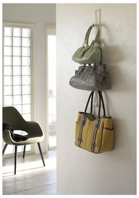 Бяла закачалка за чанти Kanazawa с 6 куки Joint - YAMAZAKI