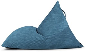 Син пуф от рипсено кадифе Razzmatazz – SLOWDOWN