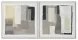 Картина Home ESPRIT Черен Бежов Абстрактен Град 82 x 3,8 x 82 cm (2 броя)