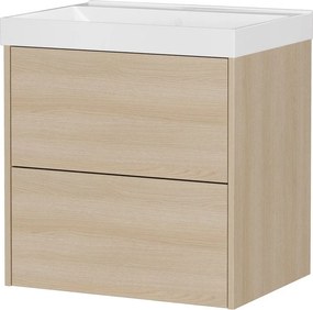 Стенен шкаф за мивка от декор от дъб в естествен цвят 61x65 cm Bodera – Germania
