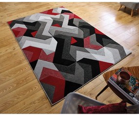 Червен и сив килим , 160 x 230 cm Aurora - Flair Rugs