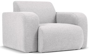 Светлосиво кресло от плат букле Molino - Micadoni Home