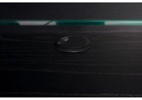 Черен скрин с чекмеджета и плъзгащи се врати Barbier - Zuiver