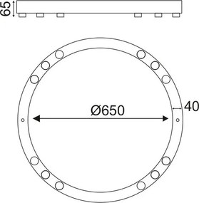 таванна светлина June LED-бял