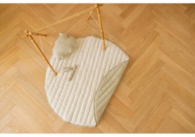 Зелено и кремаво детско килимче за игра Bamboo Leaf – Lorena Canals