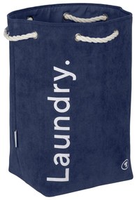 Тъмносин текстилен кош за пране 35,5 l Tom Tailor – Wenko