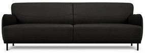 Диван от черна кожа , 235 x 90 cm Neso - Windsor &amp; Co Sofas
