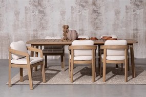 Градински стол от масивно дърво в естествен цвят Pablo – Bizzotto