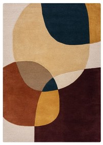 Лилав ръчно изработен вълнен килим 120x170 cm Glow Purple Multi – Flair Rugs