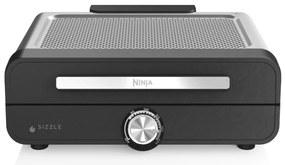 Електрическа скара Ninja GR101EU, 1450W, 28х37 см, Бързо загряване, 60-260C, 2 Плочи, Черен