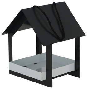Антрацитно сива къщичка за птици - Esschert Design