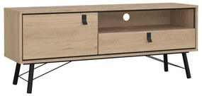 Маса за телевизор от дъбов декор в естествен цвят 150x60x40 cm Ry – Tvilum