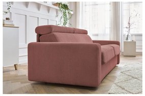 Розов разтегателен диван от рипсено кадифе 215 cm Monaco – Bobochic Paris