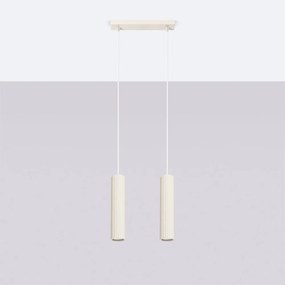 Кремаво висящо осветително тяло Gleam – Sollux