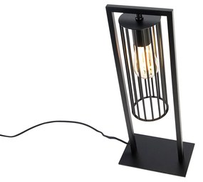 Интелигентна модерна настолна лампа черна вкл. Wifi ST64 - Balenco Wazo