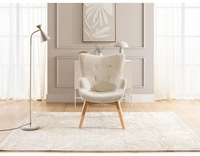 Бежово кресло от рипсено кадифе Niko – Ropez