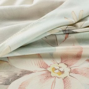 Луксозно акрилно одеяло с мотив на тропически цветя Ширина: 150 см | Дължина: 200 см