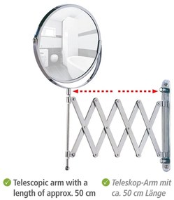 Козметично увеличително огледало (3x) ø 17 cm Exclusive – Wenko