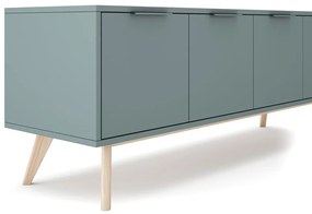 Маса за телевизор сиво-зелена 140x53x40 cm Pisco – Marckeric