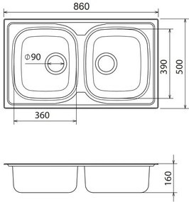 Fortinox Valley 50-86 x 50 cm измиване