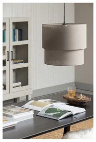 Светлокафява висяща лампа с текстилен абажур ø 45 cm Kelk - Basiclabel